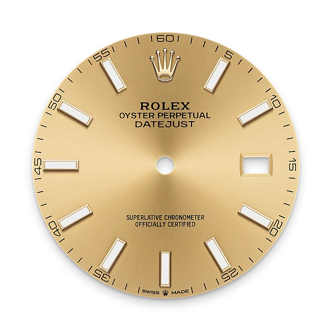 Rolex 
Datejust 41
Oyster, 41 mm, acero Oystersteel y oro amarillo
M126333-0010