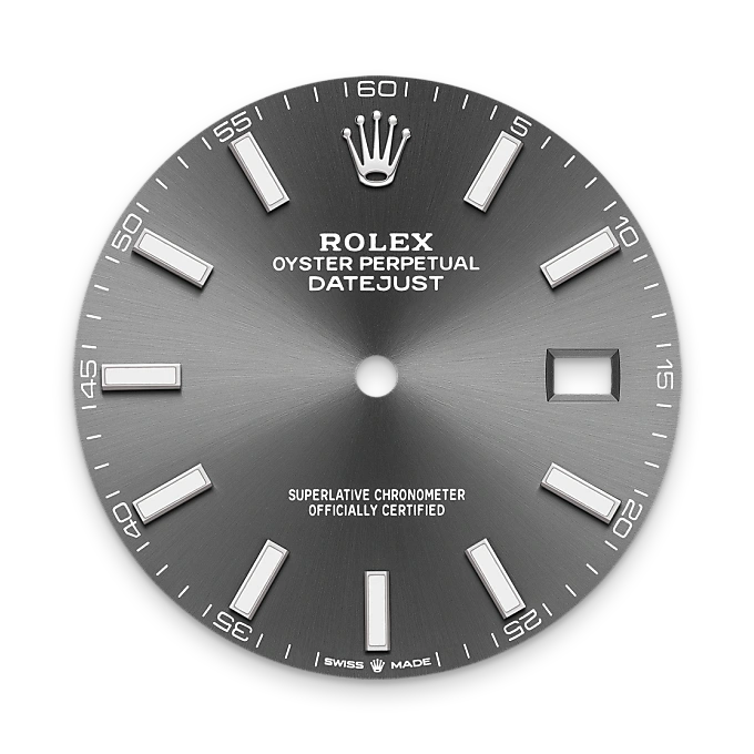 Rolex 
Datejust 41
Oyster, 41 mm, acero Oystersteel y oro blanco
M126334-0014