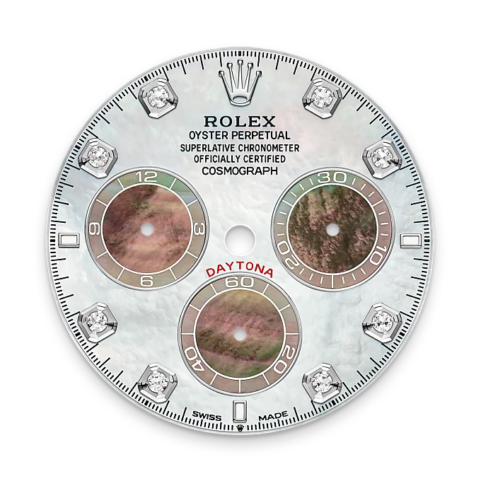 Rolex 
Cosmograph Daytona
Oyster, 40 mm, oro blanco y diamantes
M126589RBR-0001