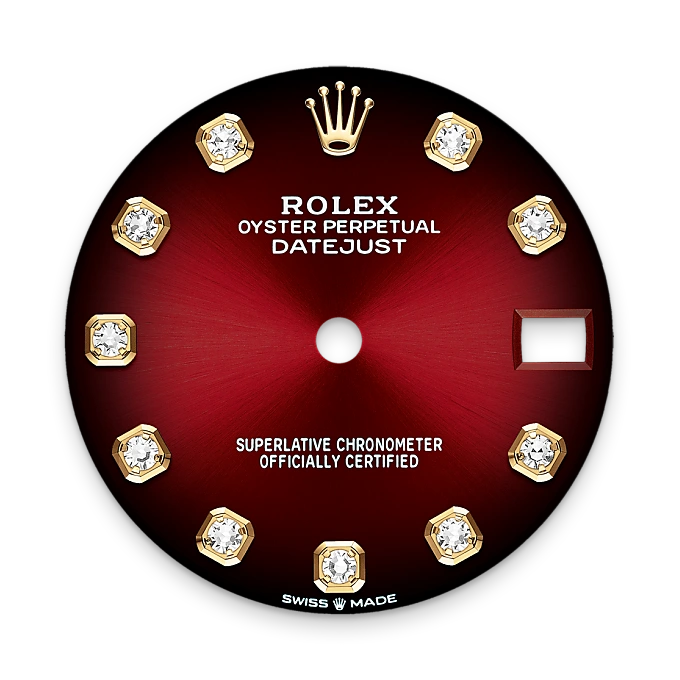 Rolex 
Datejust 31
Oyster, 31 mm, oro amarillo y diamantes
M278288RBR-0041