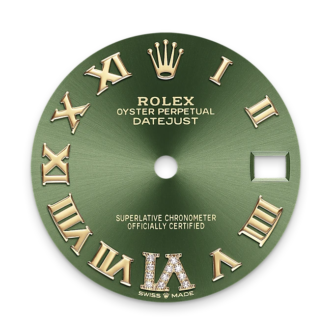 Rolex 
Datejust 31
Oyster, 31 mm, acero Oystersteel, oro amarillo y diamantes
M278343RBR-0015