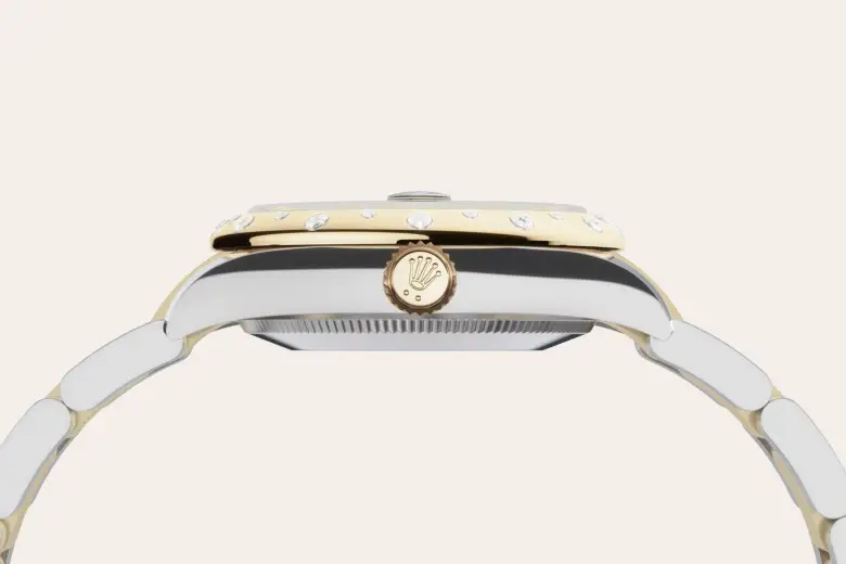 Rolex 
Datejust 31
Oyster, 31 mm, acero Oystersteel, oro amarillo y diamantes
M278343RBR-0015