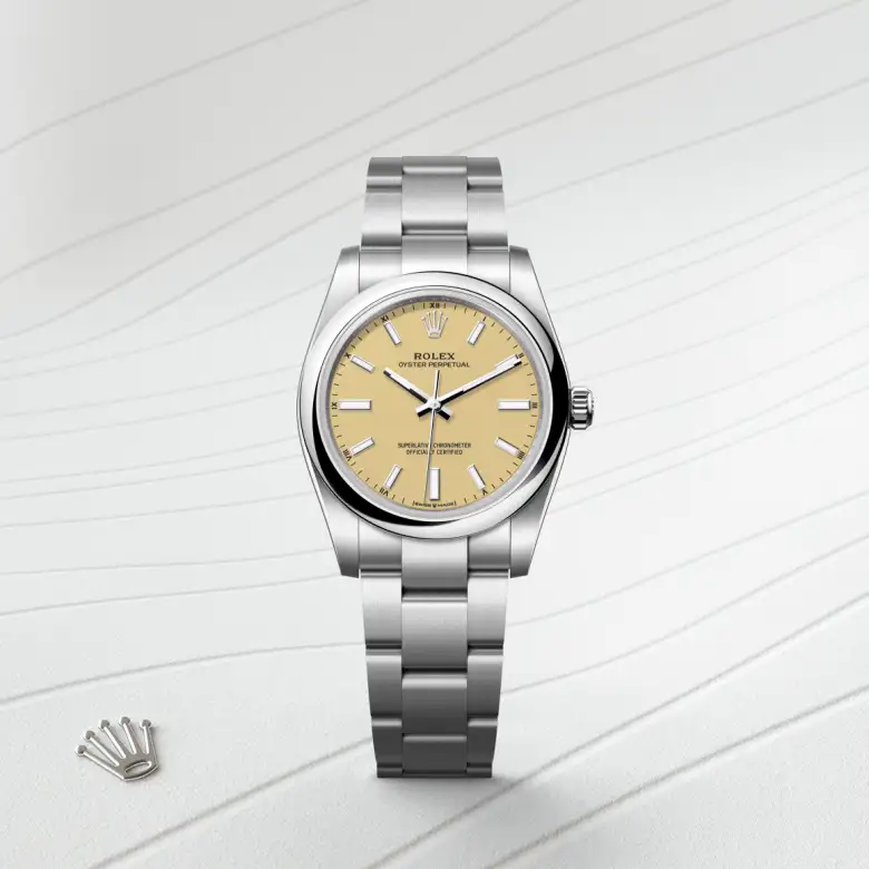 Rolex 
Oyster Perpetual 34
Oyster, 34 mm, acero Oystersteel
M124200-0007