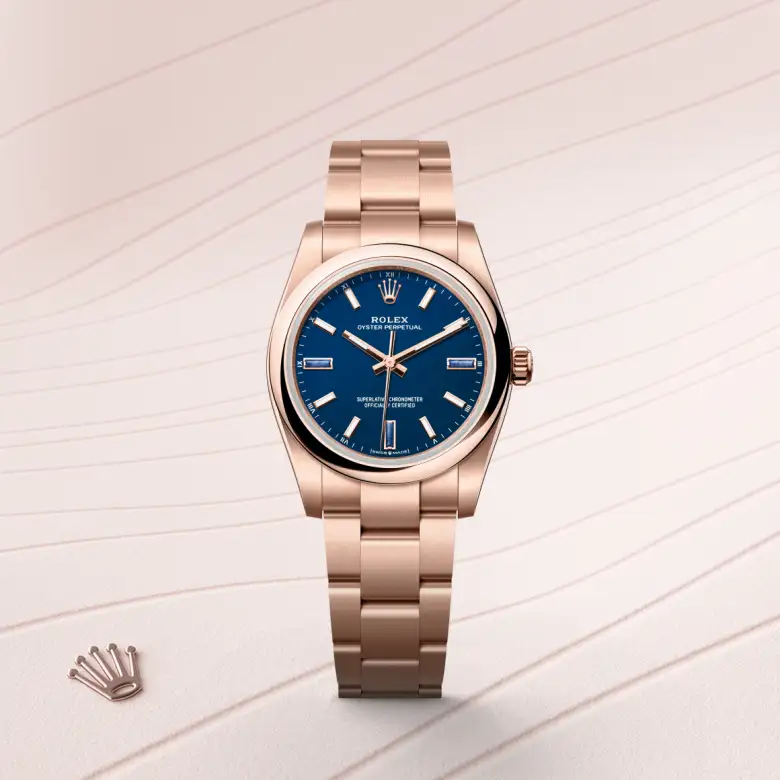 Rolex 
Oyster Perpetual 34
Oyster, 34 mm, oro Everose
M124205-0002