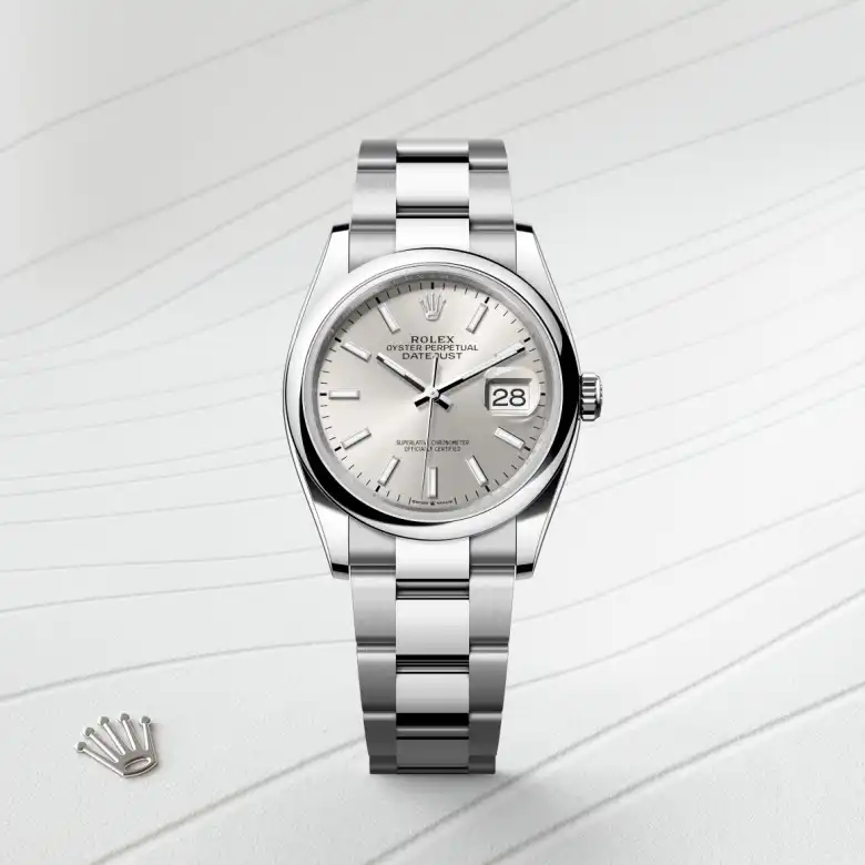 Rolex 
Datejust 36
Oyster, 36 mm, acero Oystersteel
M126200-0002