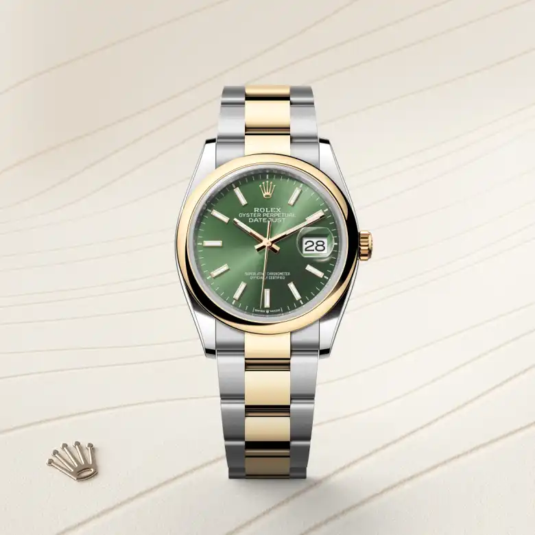 Rolex 
Datejust 36
Oyster, 36 mm, acero Oystersteel y oro amarillo
M126203-0058