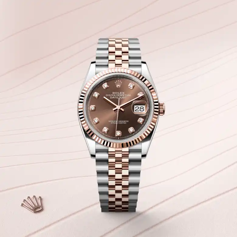 Rolex 
Datejust 36
Oyster, 36 mm, acero Oystersteel y oro Everose
M126231-0053