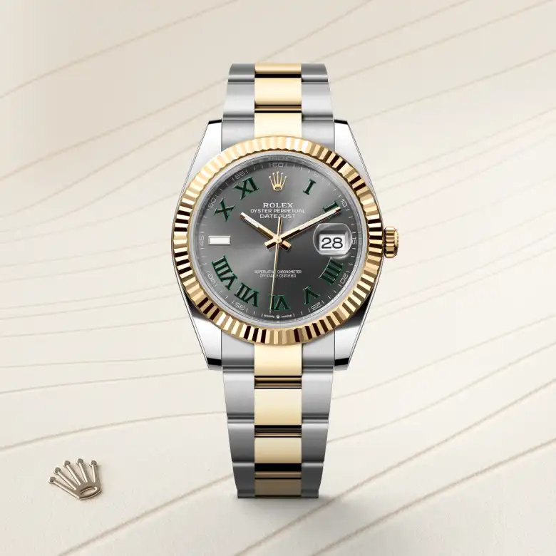 Rolex 
Datejust 41
Oyster, 41 mm, acero Oystersteel y oro amarillo
M126333-0019