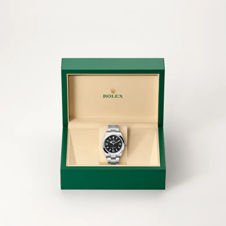Rolex 
Explorer 36
Oyster, 36 mm, acero Oystersteel
M124270-0001