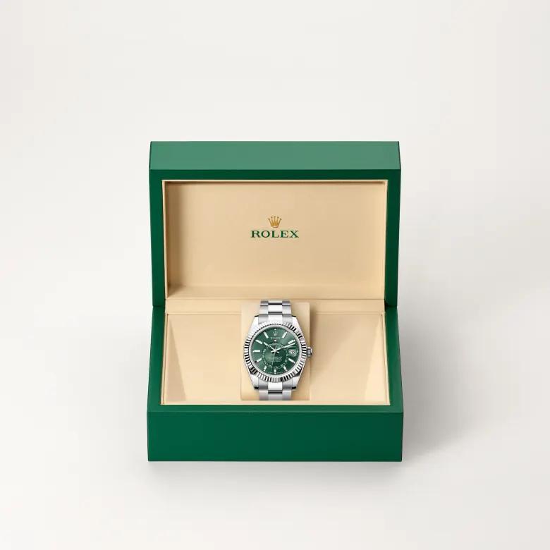 Rolex 
Sky-Dweller
Oyster, 42 mm, acero Oystersteel y oro blanco
M336934-0001
