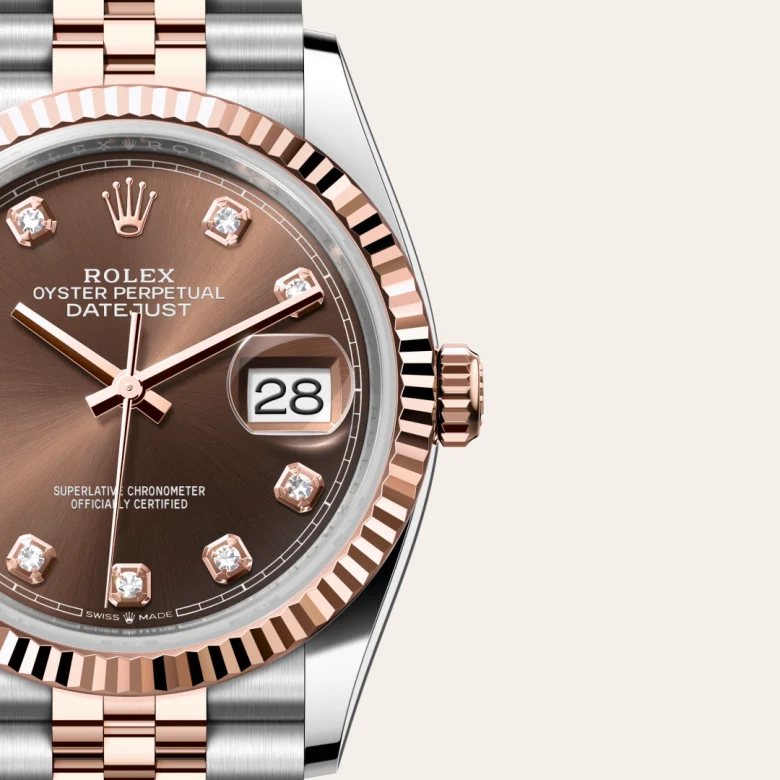 Rolex 
Datejust 36
Oyster, 36 mm, acero Oystersteel y oro Everose
M126231-0053