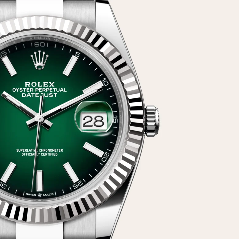 Rolex 
Datejust 41
Oyster, 41 mm, acero Oystersteel y oro blanco
M126334-0033