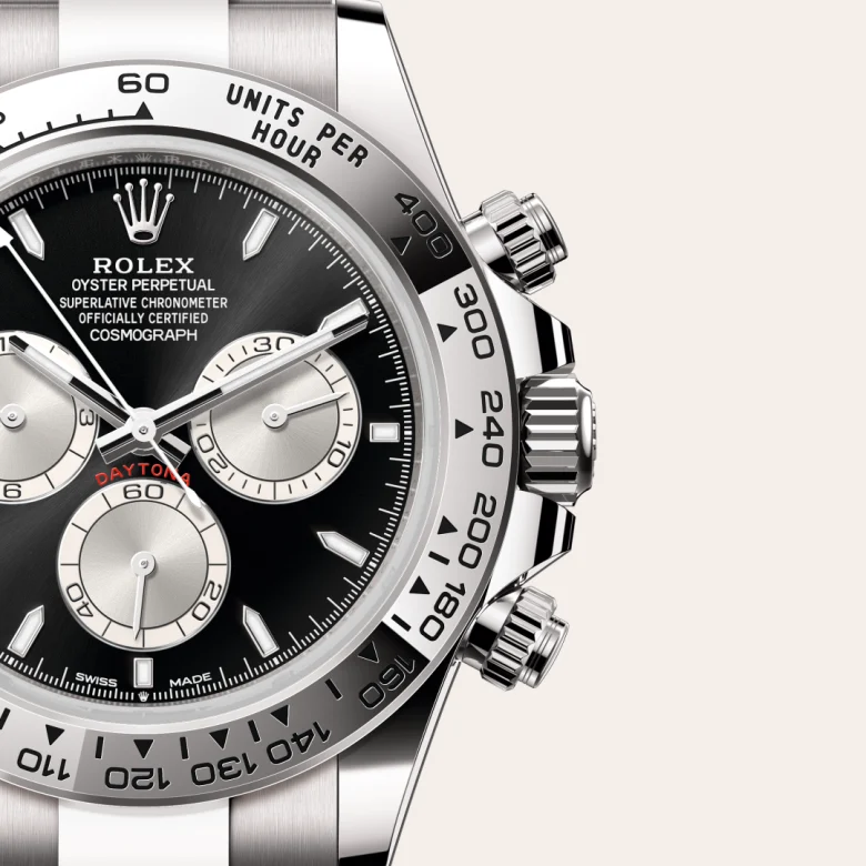 Rolex 
Cosmograph Daytona
Oyster, 40 mm, oro blanco
M126509-0001