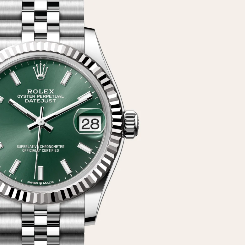 Rolex 
Datejust 31
Oyster, 31 mm, acero Oystersteel y oro blanco
M278274-0018
