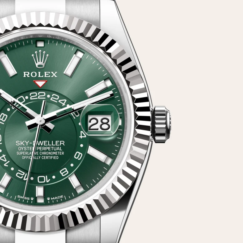 Rolex 
Sky-Dweller
Oyster, 42 mm, acero Oystersteel y oro blanco
M336934-0001