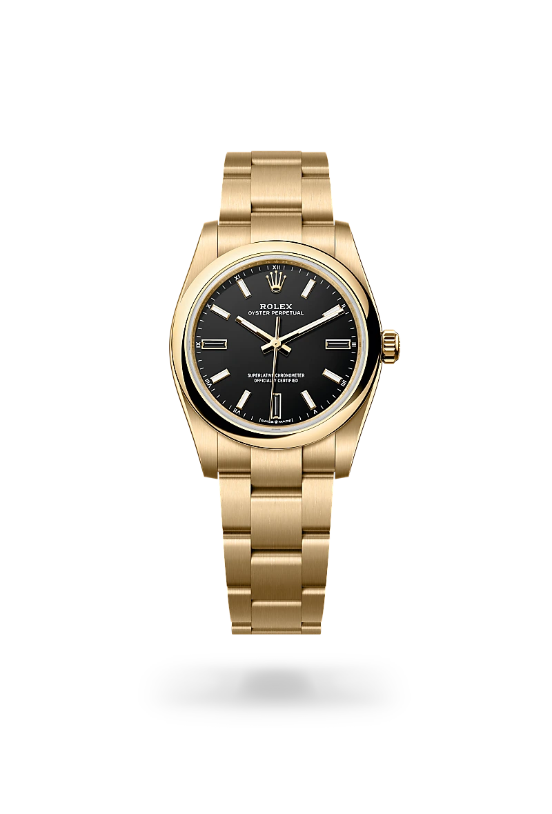 Rolex 
Oyster Perpetual 34
Oyster, 34 mm, oro amarillo
M124208-0001