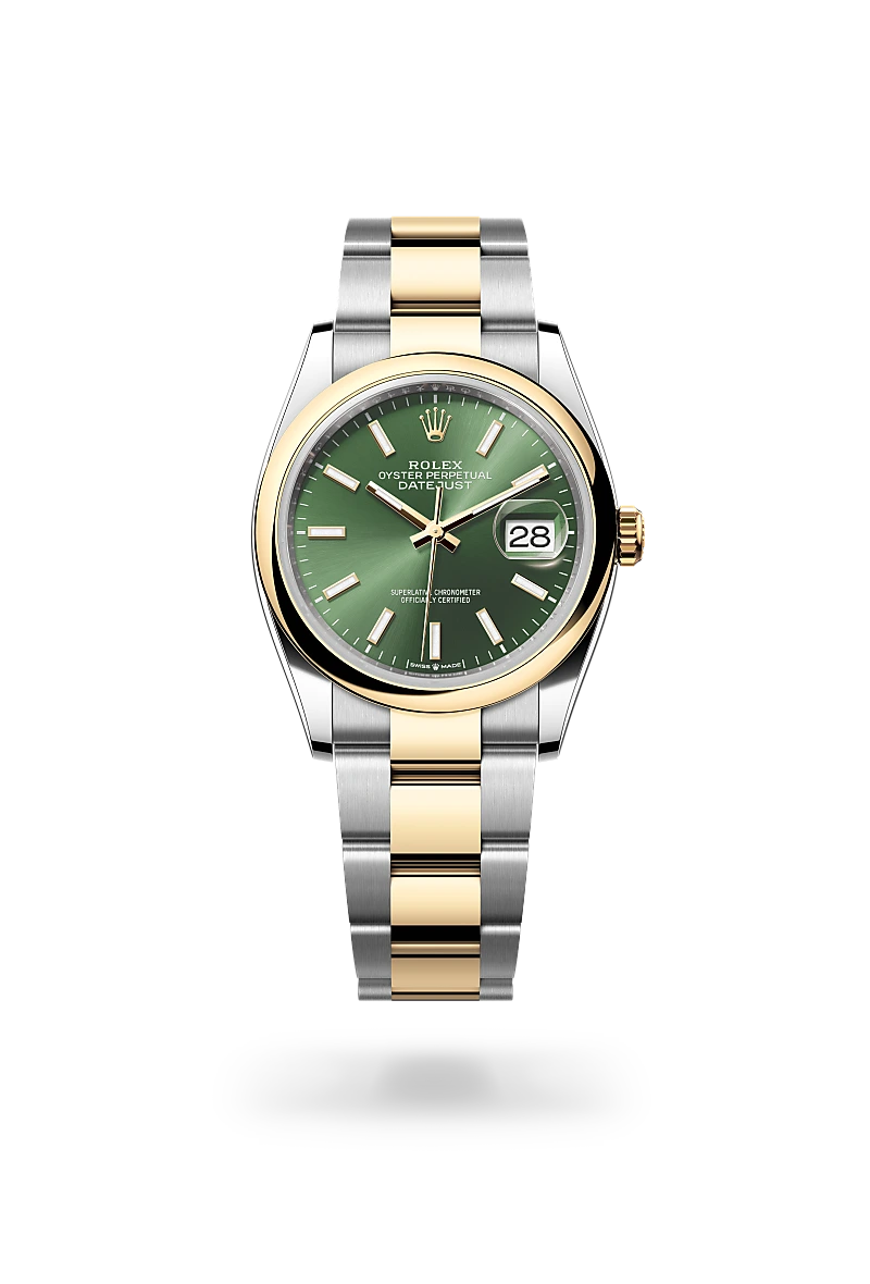 Rolex 
Datejust 36
Oyster, 36 mm, acero Oystersteel y oro amarillo
M126203-0058