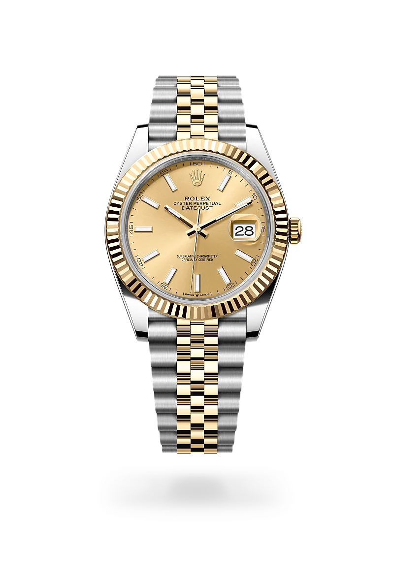 Rolex 
Datejust 41
Oyster, 41 mm, acero Oystersteel y oro amarillo
M126333-0010