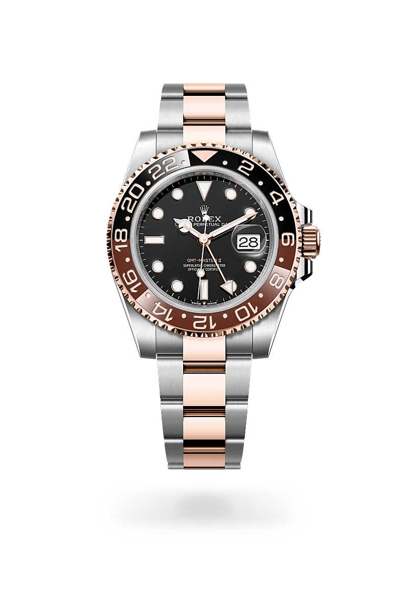 Rolex 
GMT-Master II
Oyster, 40 mm, acero Oystersteel y oro Everose
M126711CHNR-0002