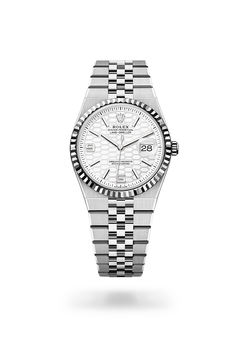 Rolex 
Land-Dweller 36
Oyster, 36 mm, acero Oystersteel y oro blanco
M127234-0001