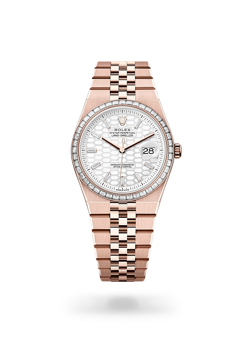 Rolex 
Land-Dweller 36
Oyster, 36 mm, oro Everose y diamantes
M127285TBR-0002