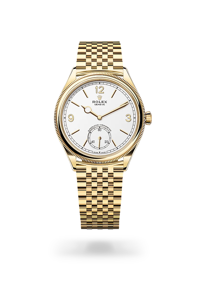 Rolex 
1908
39 mm, oro amarillo de 18 quilates, acabado pulido
M52508-0008