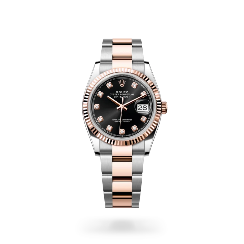 Rolex 
Datejust 36
Oyster, 36 mm, acero Oystersteel y oro Everose
M126231-0020