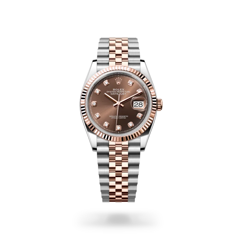 Rolex 
Datejust 36
Oyster, 36 mm, acero Oystersteel y oro Everose
M126231-0053
