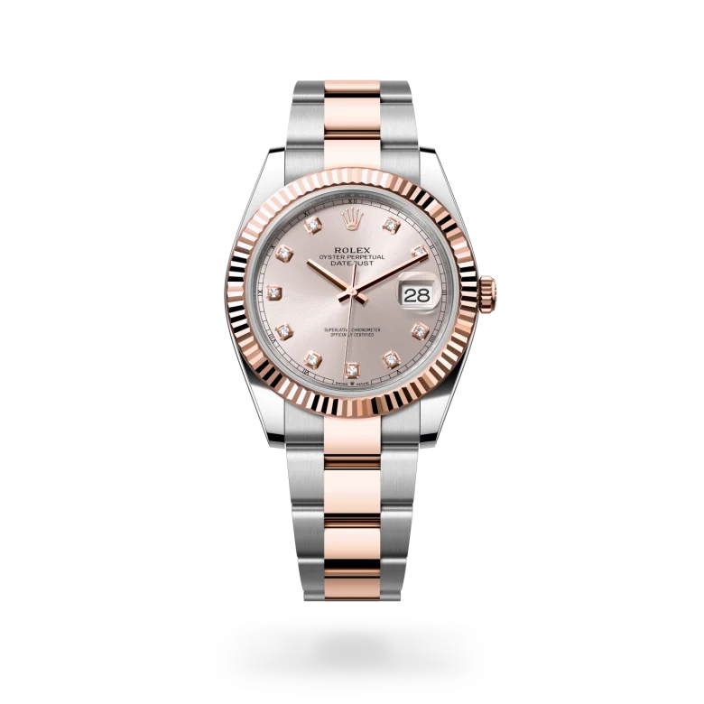 Rolex 
Datejust 41
Oyster, 41 mm, acero Oystersteel y oro Everose
M126331-0007