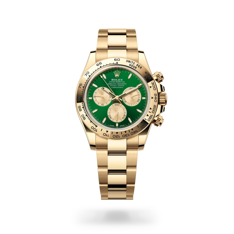 Rolex 
Cosmograph Daytona
Oyster, 40 mm, oro amarillo
M126508-0008