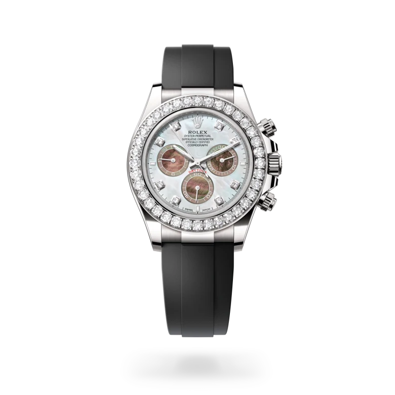 Rolex 
Cosmograph Daytona
Oyster, 40 mm, oro blanco y diamantes
M126589RBR-0001