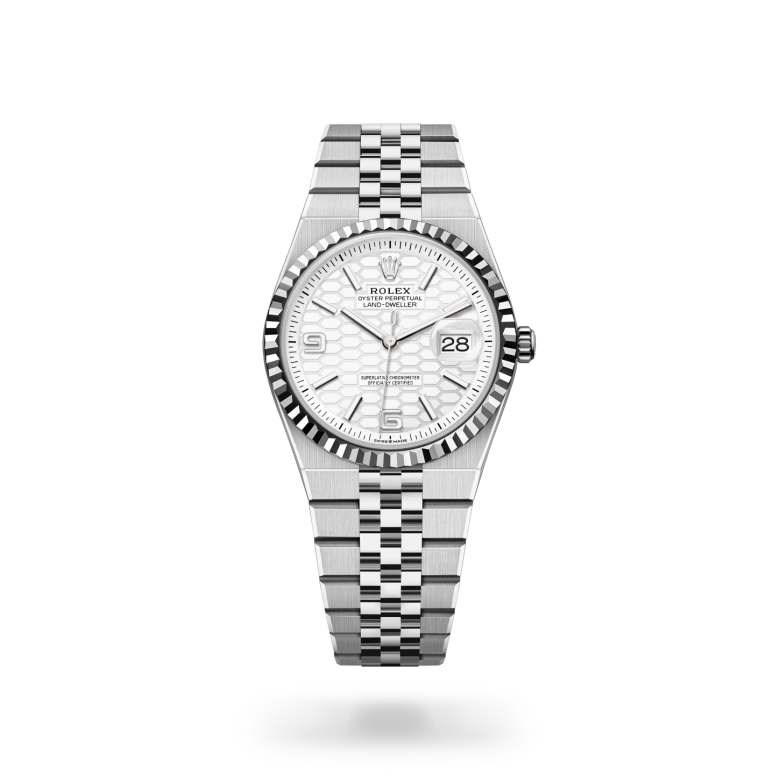 Rolex 
Land-Dweller 36
Oyster, 36 mm, acero Oystersteel y oro blanco
M127234-0001