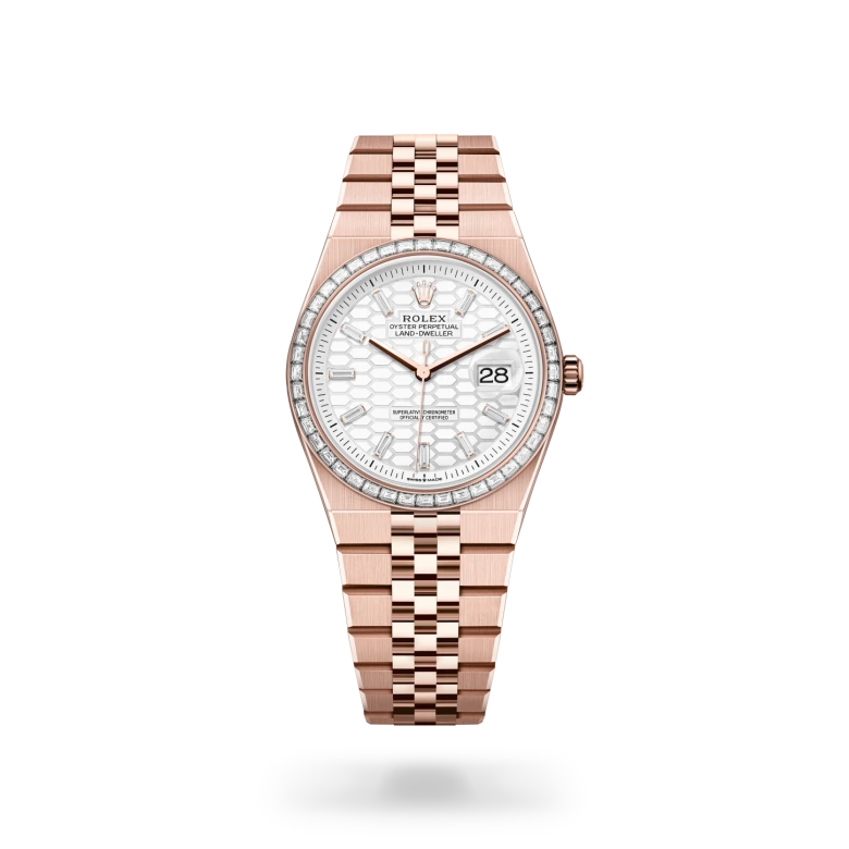 Rolex 
Land-Dweller 36
Oyster, 36 mm, oro Everose y diamantes
M127285TBR-0002