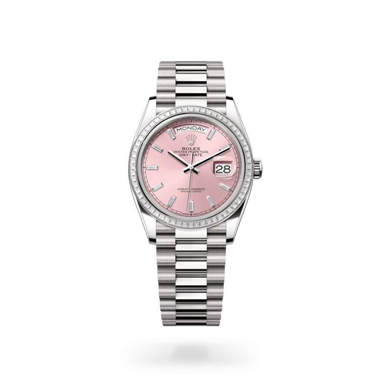 Rolex 
Day-Date 36
Oyster, 36 mm, oro blanco y diamantes
M128399TBR-0029