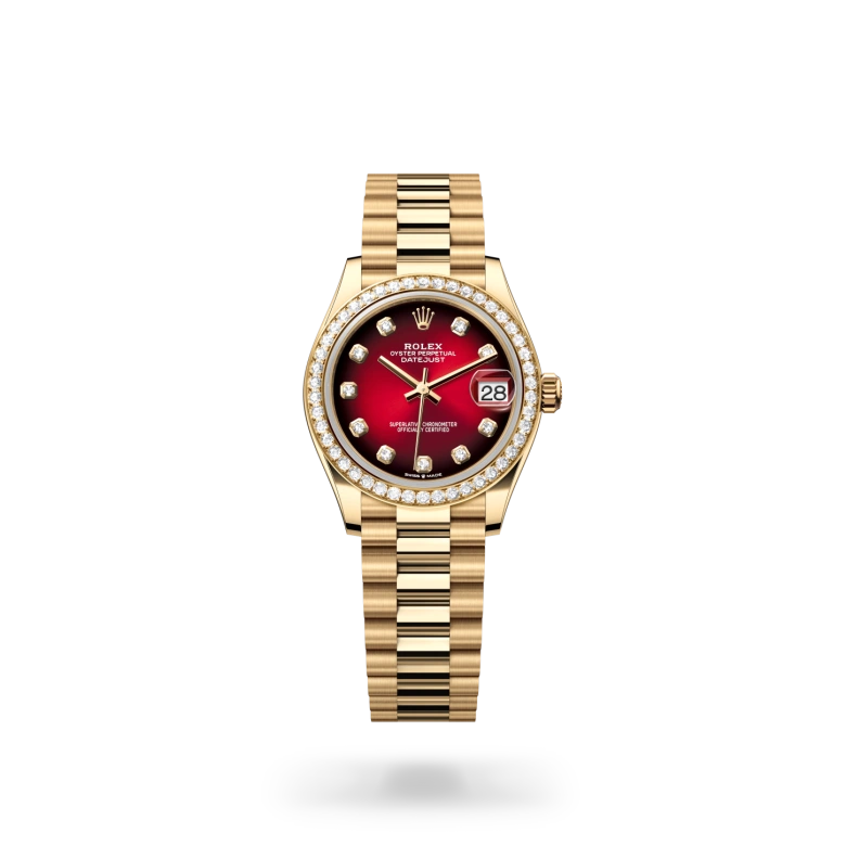 Rolex 
Datejust 31
Oyster, 31 mm, oro amarillo y diamantes
M278288RBR-0041