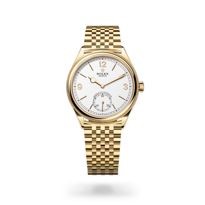 Rolex 
1908
39 mm, oro amarillo de 18 quilates, acabado pulido
M52508-0008