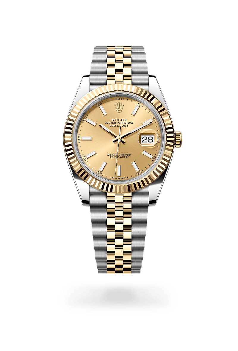 Rolex 
Datejust 41
Oyster, 41 mm, acero Oystersteel y oro amarillo
M126333-0010