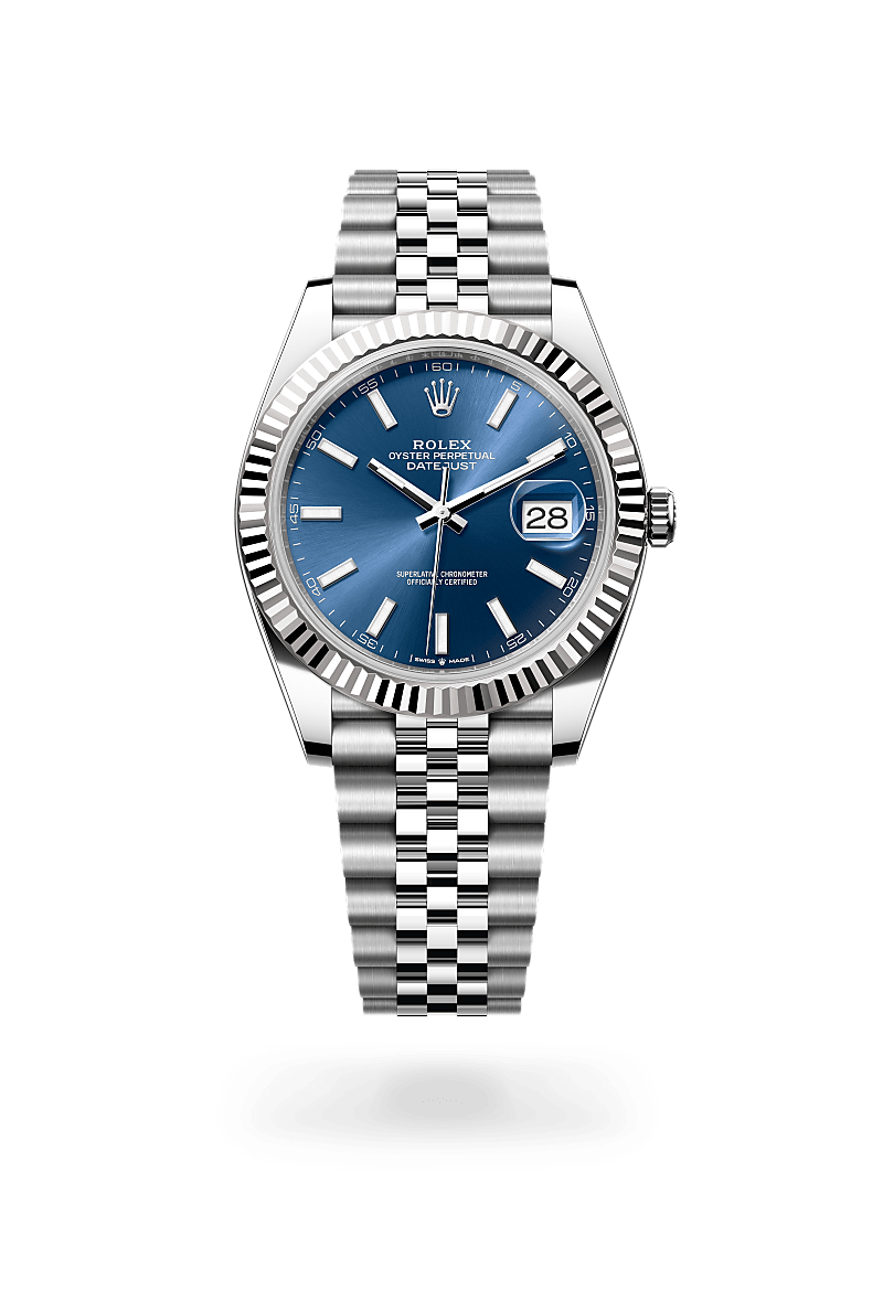 Rolex 
Datejust 41
Oyster, 41 mm, acero Oystersteel y oro blanco
M126334-0002