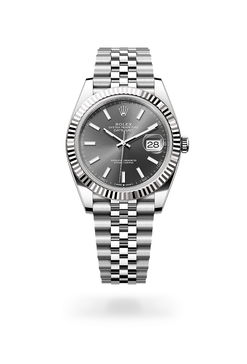 Rolex 
Datejust 41
Oyster, 41 mm, acero Oystersteel y oro blanco
M126334-0014