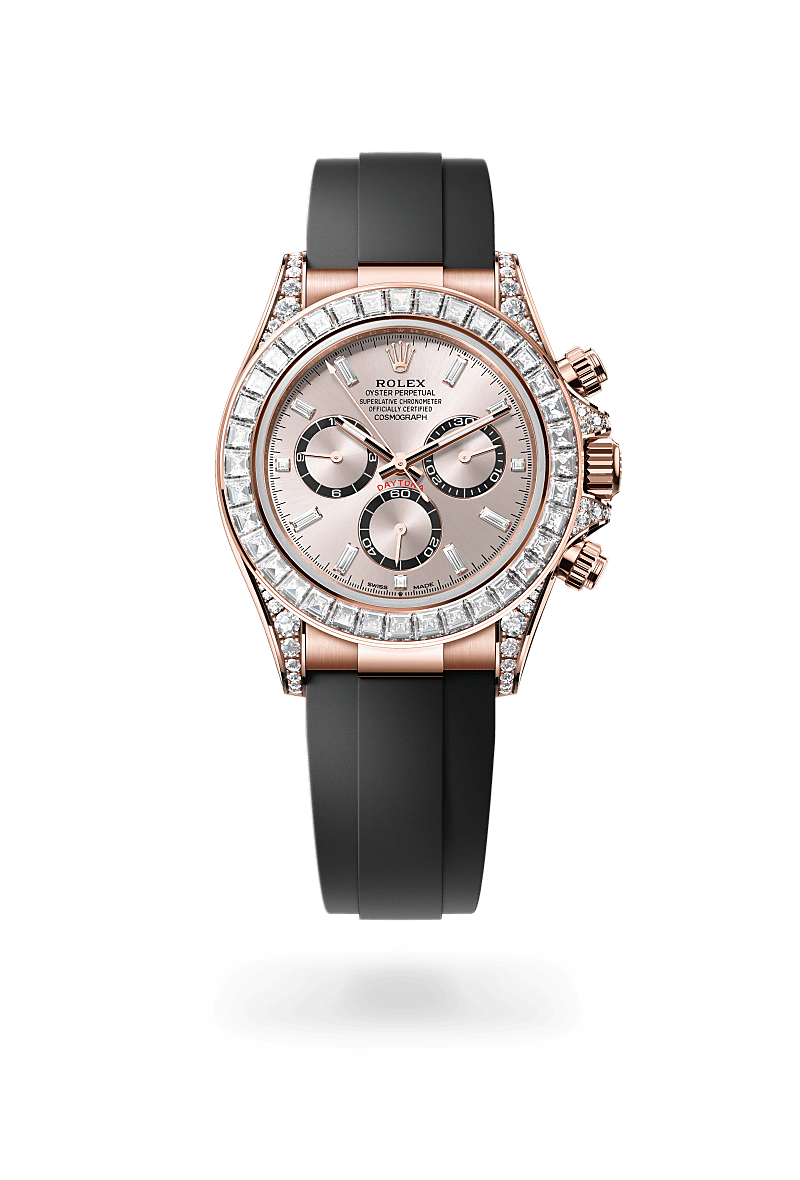 Rolex 
Cosmograph Daytona
Oyster, 40 mm, oro Everose y diamantes
M126535TBR-0002