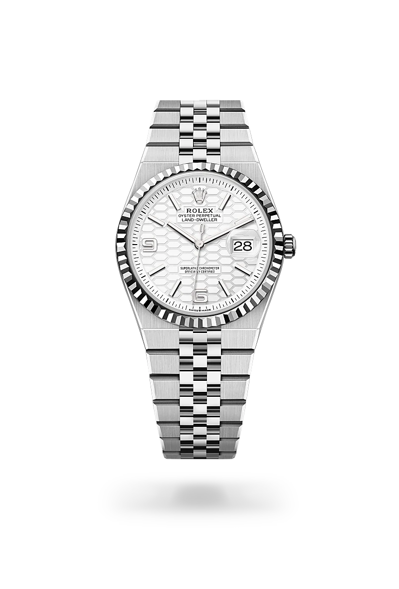 Rolex 
Land-Dweller 36
Oyster, 36 mm, acero Oystersteel y oro blanco
M127234-0001