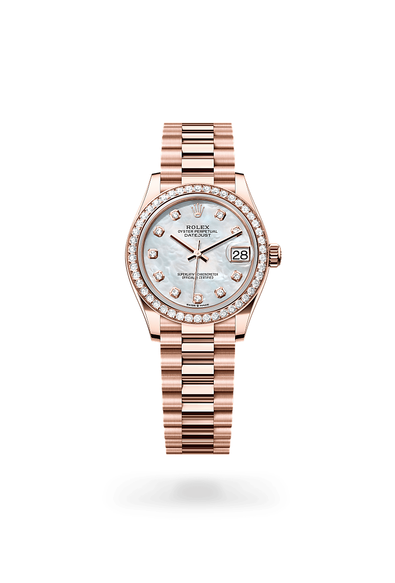Rolex 
Datejust 31
Oyster, 31 mm, oro Everose y diamantes
M278285RBR-0005