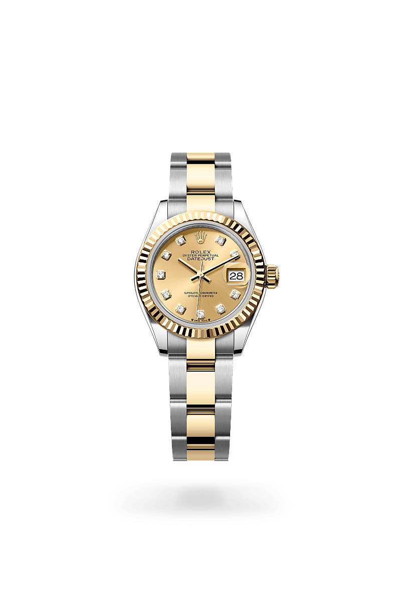 Rolex 
Lady-Datejust
Oyster, 28 mm, acero Oystersteel y oro amarillo
M279173-0012