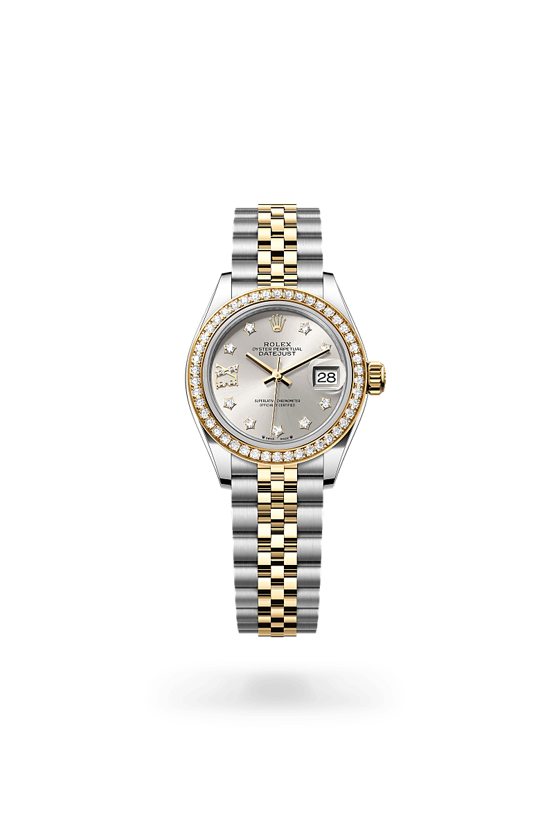 Rolex 
Lady-Datejust
Oyster, 28 mm, acero Oystersteel, oro amarillo y diamantes
M279383RBR-0003