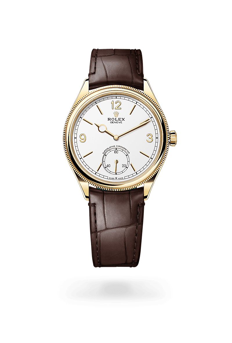 Rolex 
1908
39 mm, oro amarillo de 18 quilates, acabado pulido
M52508-0006