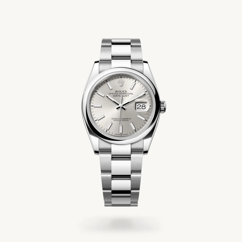 Rolex 
Datejust 36
Oyster, 36 mm, acero Oystersteel
M126200-0002