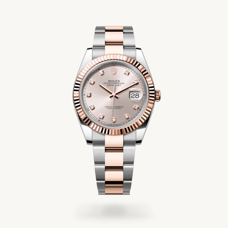 Rolex 
Datejust 41
Oyster, 41 mm, acero Oystersteel y oro Everose
M126331-0007