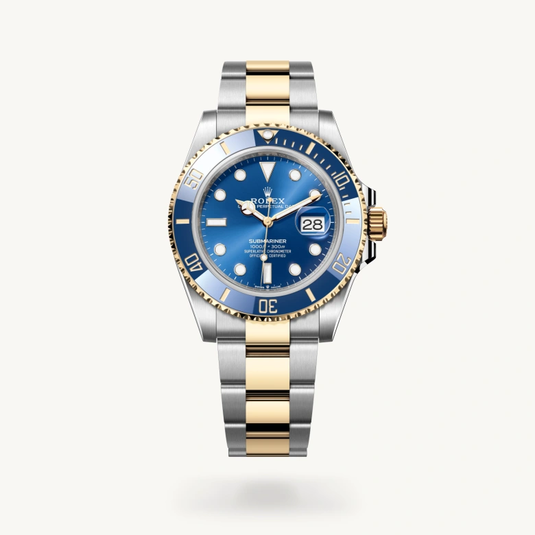 Rolex 
Submariner Date
Oyster, 41 mm, acero Oystersteel y oro amarillo
M126613LB-0002