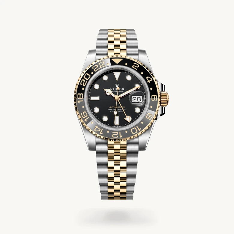 Rolex 
GMT-Master II
Oyster, 40 mm, acero Oystersteel y oro amarillo
M126713GRNR-0001