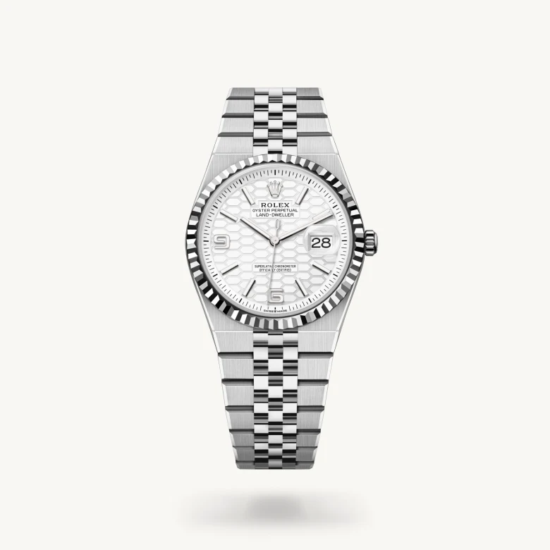 Rolex 
Land-Dweller 36
Oyster, 36 mm, acero Oystersteel y oro blanco
M127234-0001